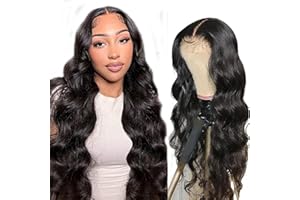 Hxxcoup Glueless Wig Human Hair Wig 30 Inch Lace Front Wig Black Parrucca Donna Capelli Veri Umani 5x5 Lace Wig Body Wave Hair Wig Human Hair Wig Parrucche Donna for Woman 30 Inch