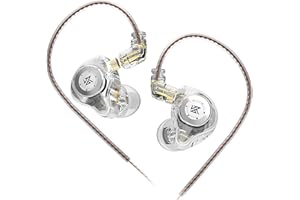 keephifi KZ EDX Pro KZ In Ear Monitor Auriculares In Ear Headphones KZ Auriculares intraurales con Cable Gaming IEM Auriculare HiFi estéreo Sonido Escenario para músicos Cantantes audiófilos