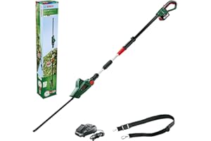Bosch Cordless Telescopic Hedge Trimmer UniversalHedgePole 18 (1 battery, 18 Volt system, in carton packaging)