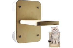 BESREEY Étagère d'escalade Murale pour Chat - Perchoir pour Chat, Lit en Bois pour Chat, Escalier pour Chat,Étagère pour Chat avec Ventouses Puissantes, Perchoir pour Chat À Poser sur Une Fenêtre,12x19x19cm