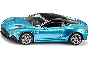 siku 1582, Aston Martin DBS Superleggera, Voiture jouet, métal/plastique, bleu, Portes ouvrables, Jantes sport avec Pneus en caoutchouc