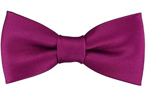 TigerTie Pajarita bebé en en magenta con banda elástica 29 a 40 cm extensa cuello ajustable + caja