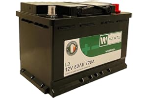 W-PARTS BATTERIA AUTO 80 Ah - 720A Spunto | Garanzia italia | 278 x 175 x 190 | 80Ah |