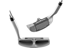 GYMAX Chipper De Golf, con Loft Versátil De 36 Grados, Cabeza De Acero Inoxidable, Diseño De Línea De Ayuda De Bateo, Cuña De Lanzamiento Y Astillado para Diestros, Corte De Golpe De Juego Corto
