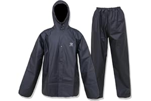 ZOEGO Ultra-Lite Rain Suit for Men Women Waterproof Protective Rain Coat with Pants 2 Pieces Rain Gear
