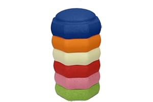 Lifemaison Kids Balance Stepping Stones,3PCS Non-Slip Obstacle Course Stackable Balance Blocks Exercise Toddler Balance for Indoors Outdoors,Stackable River Stones For Kids Activity Sensory Play