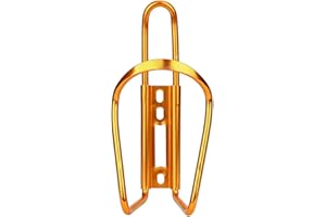 YELLSONG 1PC Porte-Bidon Vélo Porte Gourde,Porte-Bouteille VTT/Vélo de Route,Aluminium Léger et Solide pour Le Cyclisme en Plein air Bike Trailers Accessoire Aluminium (Gold, One Size)