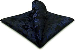 S&W SHLAX&WING Fazzoletto da Taschino Uomo Blu e Rosso con Motivo 32cm Taglia Grande per Matrimoni