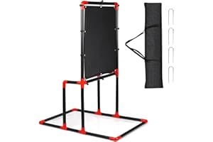 Lilithye Blitzball Strike Zone Wiffle Ball Strike Zone Target Blitz Ball and Wiffle Ball Adjustable Height with Stable Ground Hook