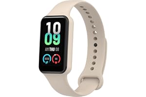 BANGYEE Watch Bands Compatible with Amazfit Band 7 Straps with Protector Case for Women Men, Silicone Replacement Bands Metal Buckle Adjustable Wristbands Bracelet Sport Strap for Amazfit Band 7