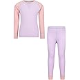 Mountain Warehouse Merino Kids Round Neck Thermal Baselayer Top – Long Sleeve, Lightweight, Antibacterial, Breathable & Quick Dry T-Shirt - Travelling & Outdoors