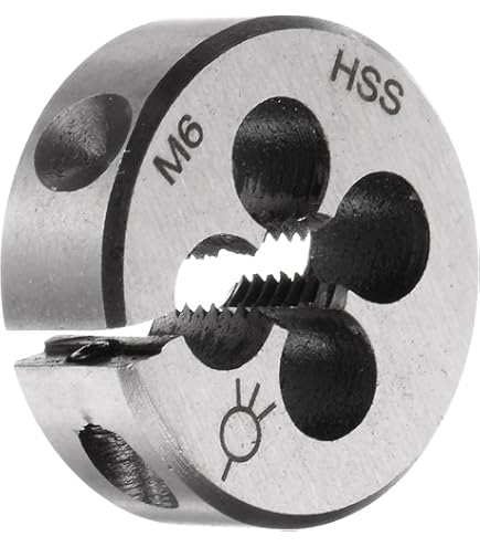 M1.7x0.35 Metric Round Die – Right-Hand Threading Tool, Alloy Steel, 12mm OD, For Thread Repair & Cleaning