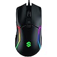 Black Shark Gaming Mouse, Wired Computer RGB Ergonomic Gaming Mouse- Adjustable 10,000DPI - 7 Programmable Buttons - Chroma RGB 5 Modes Backlight -Optical Gaming Mice for Windows PC Laptop Mac Gamers