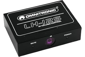 Omnitronic 10355125 Lh-125 Ir-Controller Stereo Högtalare Inklusive Fjärrkontroll