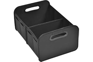 QOEOTUY Bolsa plegable para maletero - Organizador para maletero, caja plegable para coche, bolsa para auto - reforzada y estable - con velcro antideslizante