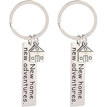 CVOZO Schlüsselanhänger 'Unser Erstes Zuhause' - Edelstahl, 12x50 Mm, 2024 Edition