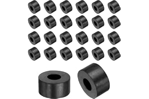 Kvartsman 36 st gummibrickor gummibrickor 20 mm ytterdiameter 8 mm innerdiameter 10 mm höjd runda antivibrationspacer gummibussningar grommets tjocka gummiskivor för biltillbehör