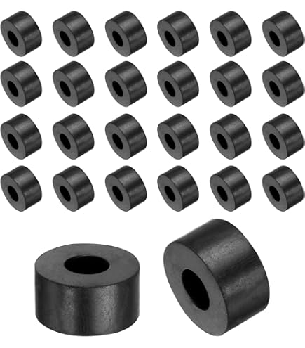 PATIKIL Rubber massieve schijven ringen, 10 stuks 20 mm OD x 1 mm dikke