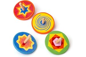 Bigjigs Toys Toupies flamboyantes (un seul exemplaire fourni)