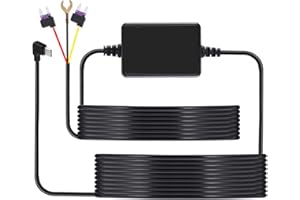 AICHARYNIC Hardwire Kit do kamery rozdzielczej F7N typu C: złącze typu C Hardwire Kit do Dash Cam, monitoring parkowania, 12 V/24 V do 5 V, kamera na deskę rozdzielczą Hardwire z ochroną przed niskim napięciem