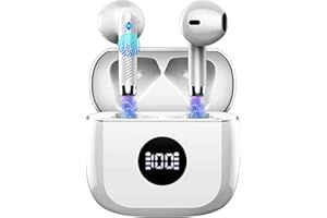 JXREV Cuffie Bluetooth Auricolari Bluetooth 5.4, Cuffie Wireless con 4 ENC Cancellazione Rumore Mic, Cuffie in Ear 40 Ore di Riproduzione, Cuffie Senza Filo HiFi Stereo IP7 Impermeabili per iOS & Android