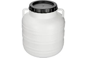 Browin 360120 20 L Barrel Drum with Handles, Light Food Container with Lid, Suitable for Cabbage