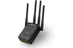 WiFi Extender Booster, WAVLINK AC1200 Dual Band WiFi Booster, Support WiFi Repeater/WiFi Router/Wireless Access Point Mode, with 2 Ethernet Port, WPS, LED (Upgraded)