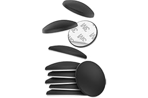 virea 10 x Fermaporta 40 x 8 mm Nero - - Paracolpi autoadesivi per porte - - Paracolpi elastici per pareti - - Per proteggere pareti e mobili - - Paracolpi per la maniglia della porta