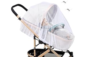‎PHANTASY Phantasy® Mückennetz für Kinderwagen, Universal Insektenschutz für Kinderwagen, Buggy Reißfest Mückennetz Fliegennetz, idealer Schutz vor Wespen und Stechmücken, Weiß