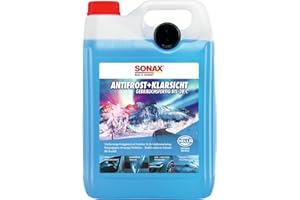 ‎SONAX SONAX AntiFrost+KlarSicht Gebrauchsfertig bis -20° C (5 Liter) schneller, schlierenfreier & effektiver Scheibenreiniger für den Winter | Art-Nr. 03325000