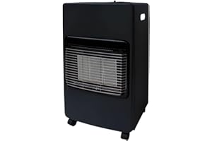 AWAN MARKETING Portable Calor Gas Heater - 4.1KW Indoor Room Heater 3 Heat Settings | Includes Hose, Clips & Regulator | Perfect Space Warmer for Home Office Garage Workshop