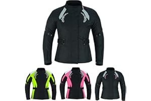 Inflori Ladies Motorbike Jacket for women Motorcycle Armored Textile Corduroy Waterproof and CE Armored Jacket All Season Jacket