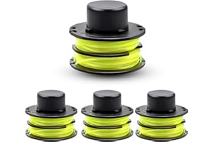 CHIHOLEN 4 bobinas de hilo compatibles con Ryobi RAC118 RAC119, bobina de hilo de repuesto para Ryobi RLT3025F,RLT3025S,RLT3525S,RLT2523,RLT3525,RLT3123, Ø1,2mm 8,4m(4 Bobina)
