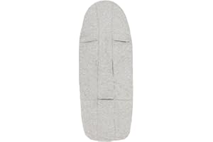 Joolz Essentials Fitted Sheet for Hub Cocoon - 100% Organic Cotton Soft and Breathable Mattress Sheet for Joolz Hub Stroller - Easy to Fit and Wash - Grey Mélange