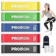 PROIRON Resistance Loop Bands,Exercise bands Set of 5 Rubber Latex Resistance Band with 5 Different Resistance Levels with Carrying Bag