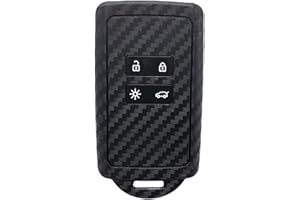 HooRLZ R-enault Schlüsselhülle, Silikon Schlüssel Cover für Renault Clio Dacia Espace Master Megane Talisman Scenic Kadjar Schlüsselhülle, 4-Tasten Autoschlüssel Hülle Renault (Streifen-1PC)