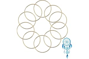 QTTVBTNA 10 Pcs Metal Rings for Crafts, Steel Dream Catcher Rings, 3 Inch Metal Material Split Ring for Dream Catchers, Wreaths Macrame, DIY Wedding Christmas Wreath Decor