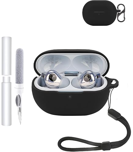 Hülle Für Huawei FreeBuds Pro 4 – Silikon-Schutzhülle, Stoßfest & Kratzfest – Perfekter Passformschutz, Einfach Zu Montieren – Schwarz