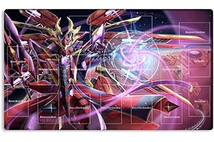 New Mlikemat Playmat Kashtira Arise-Heart TCG CCG OCG Trading Card Game Mat with Zones + Free Bag (ZD014-059-A)