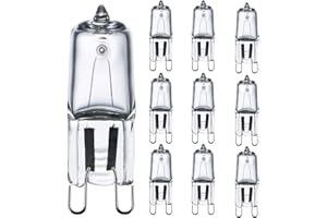 Comyan G9 Halogenlampen 230V 42W (44W) 2800K Warmweiß, G9 Halogen Leuchtmittel Dimmbar for Wandlampe, Leuchter, Stehlampe, 10 Stück