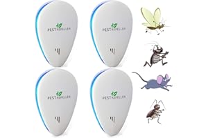 YOUKK Mosquito Repellent Ultrasonic 2025 Ant Bait Box, Ultrasonic for Mice, Ants, Flies, Spiders, Cockroaches, Ultrasonic Mouse Repellent, 100% Professional and Effective (Pack of 4)