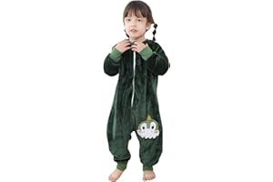 TOLALER Piżama termiczna dla dzieci, śpiwór zimowy z nogawkami, śpiwór zimowy z rękawami i ciepłą podszewką, śpiworek dla niemowląt, śpiworek do spania, dla chłopców i dziewczynek, uniseks