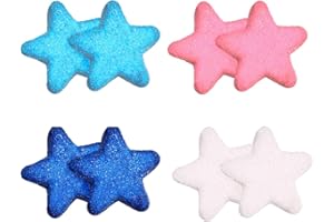 GENERICO Marshmallow Stelle Colorate Azzurre Blu Rosa Bianche Halloween (900gr) (Bianche)