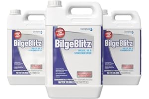 CHEMIPHASE Bilge Blitz Bilge Cleaner & Degreaser – Powerful Marine Cleaning Solution for Oil, Grease & Scum – Non-Toxic, Biodegradable & pH Neutral – Safe for Metal, Wood & GRP – 4 x 5 Litre
