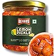 Devavo Lime Pickle 450 g | Traditional Grandma's Recipe | Handmade with Love | Sun Dried Lemons | No Artificial Colour & Flavour