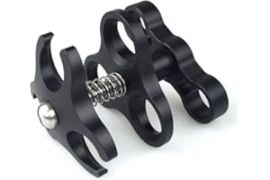 Sea frogs Diving Essential Accessory Ball Arm Clamp Three Cut Out Hole Lighting Arm System Fixed Mount Waterproof Case Tray Attachment CP-3