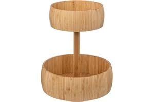 5 FIVE SIMPLY SMART 5five - cesta de fruta de bambú de 2 pisos