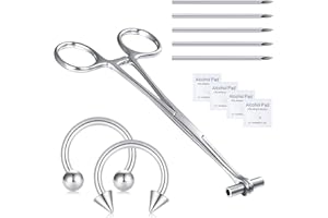 NIUSIMAN pinza piercing Strumento per piercing Morsetti per tutti i pinze piercing, strumento versatile per piercing all'orecchio labbro ombelico lingua ombelico setto sopracciglio