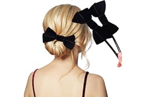 LARFRAECY Hair Bun Maker Bandas 2Pcs Donut Hair Bun Fabricantes, Elegante Moño Trenzado,Rizadores de Cabello Perezosos, Twist Diadema Donut, de Moño de Pelo para Mujer. (Negro)