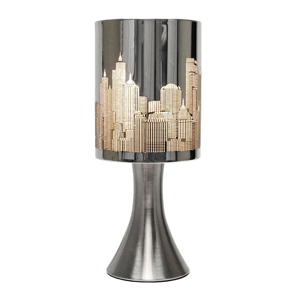 Gloss Black Touch Table Lamp with New York Skyline Shade: Amazon.co.uk: Lighting Table Lamps Village Nyc Table Lamps Village Nyc Gloss Black Touch Table Lamp with New York Skyline Shade: Amazon.co.uk: Lighting